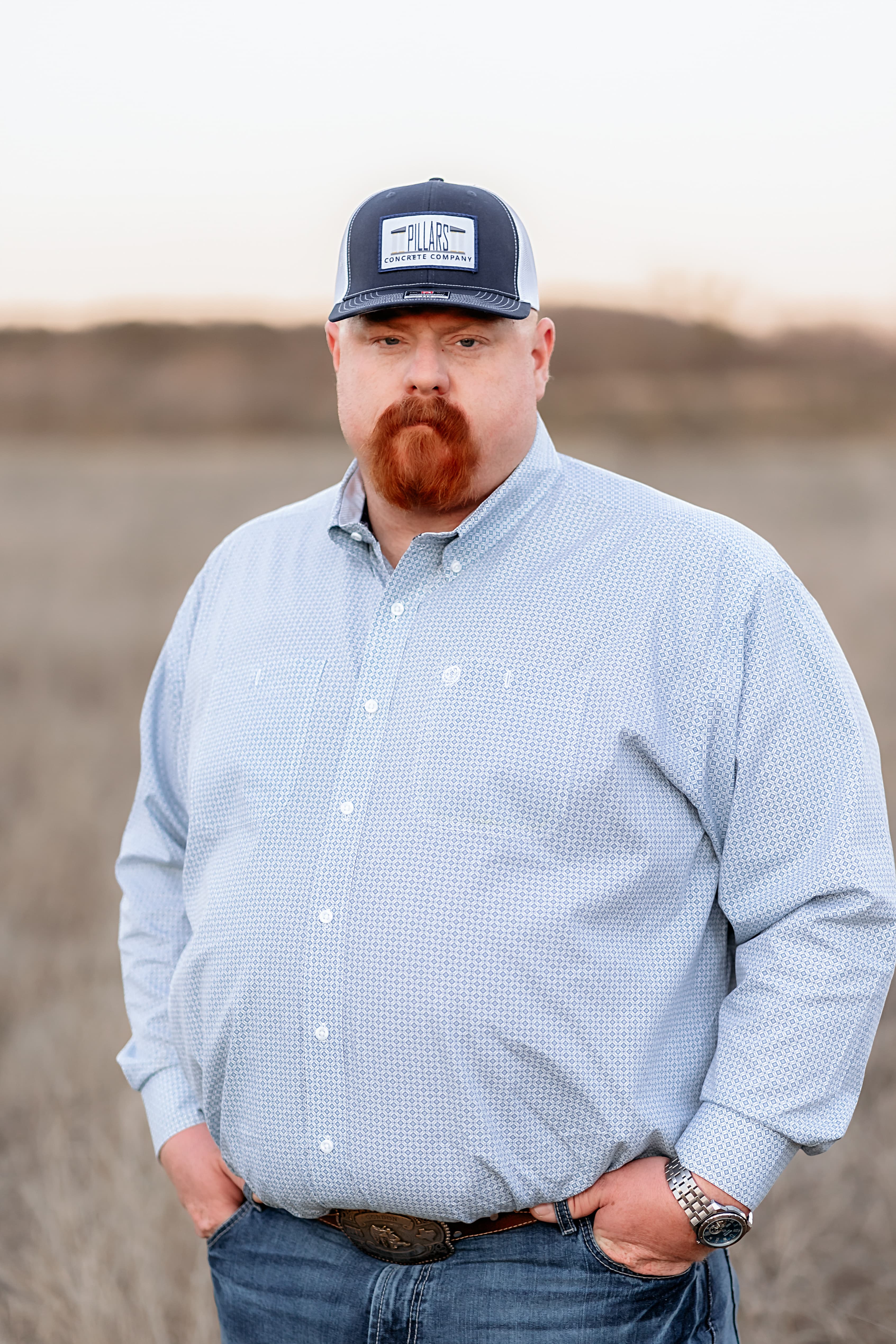 Shane Newman, owner and operator of Pillars Concrete LLC in Gordon, TX